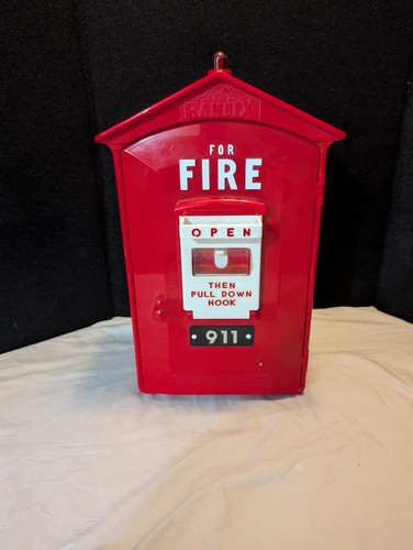 Vintage fire alarm box - alarm,