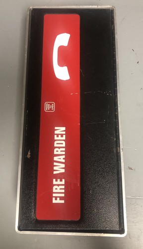 Fire warden call box emergency - warden,